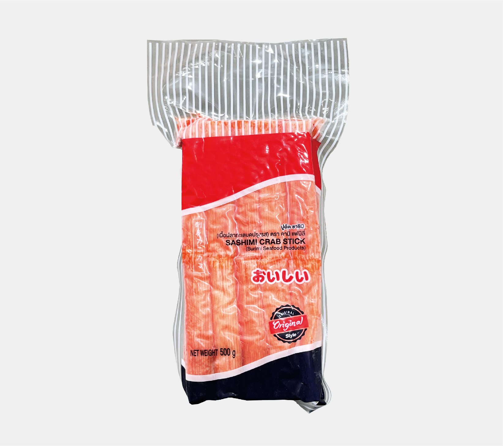 Vacuum bag for frozen crab meat sticks